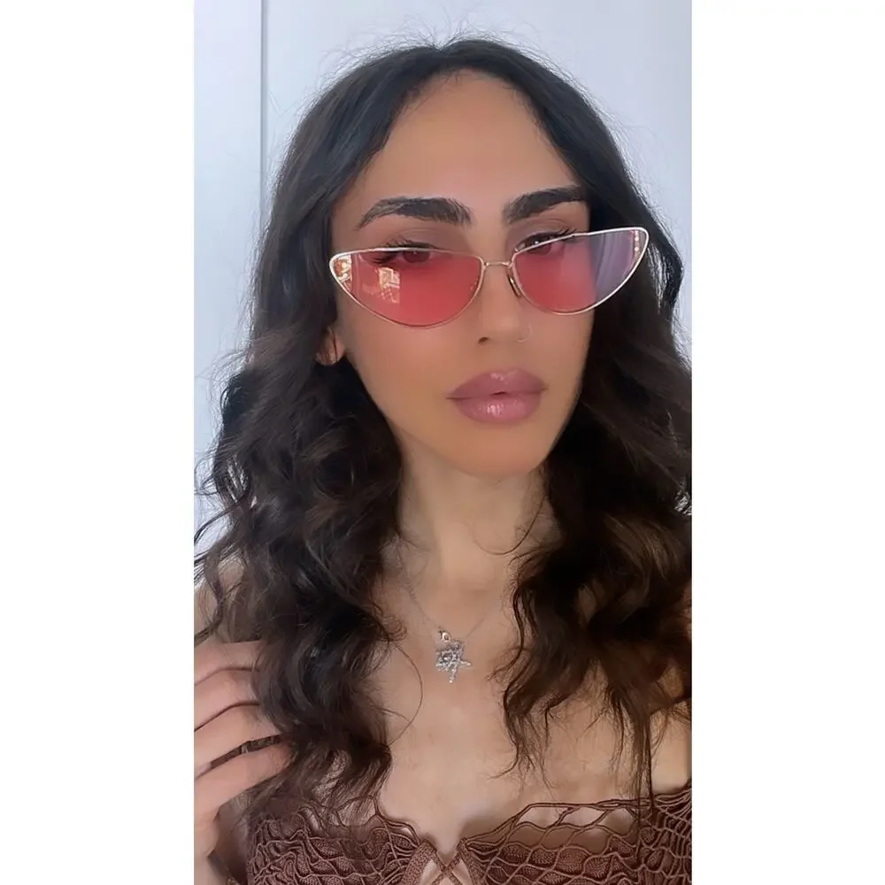 NEW Dior MissDior B1U Cat Eye Sunglasses in Gold Pink